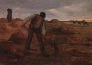 Jean Francois Millet Peasant oil